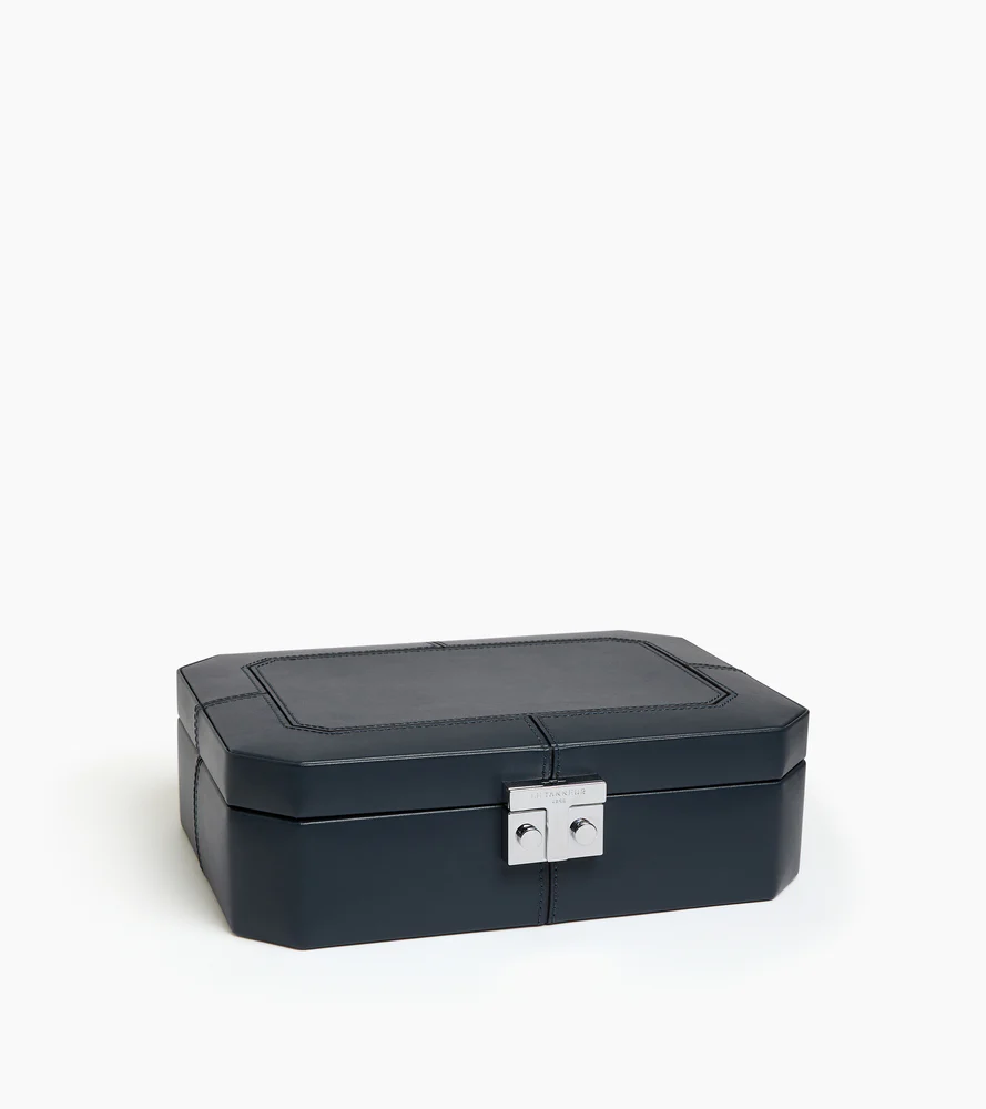 Coffret 6 montres et boutons de manchettes en cuir - Image 4
