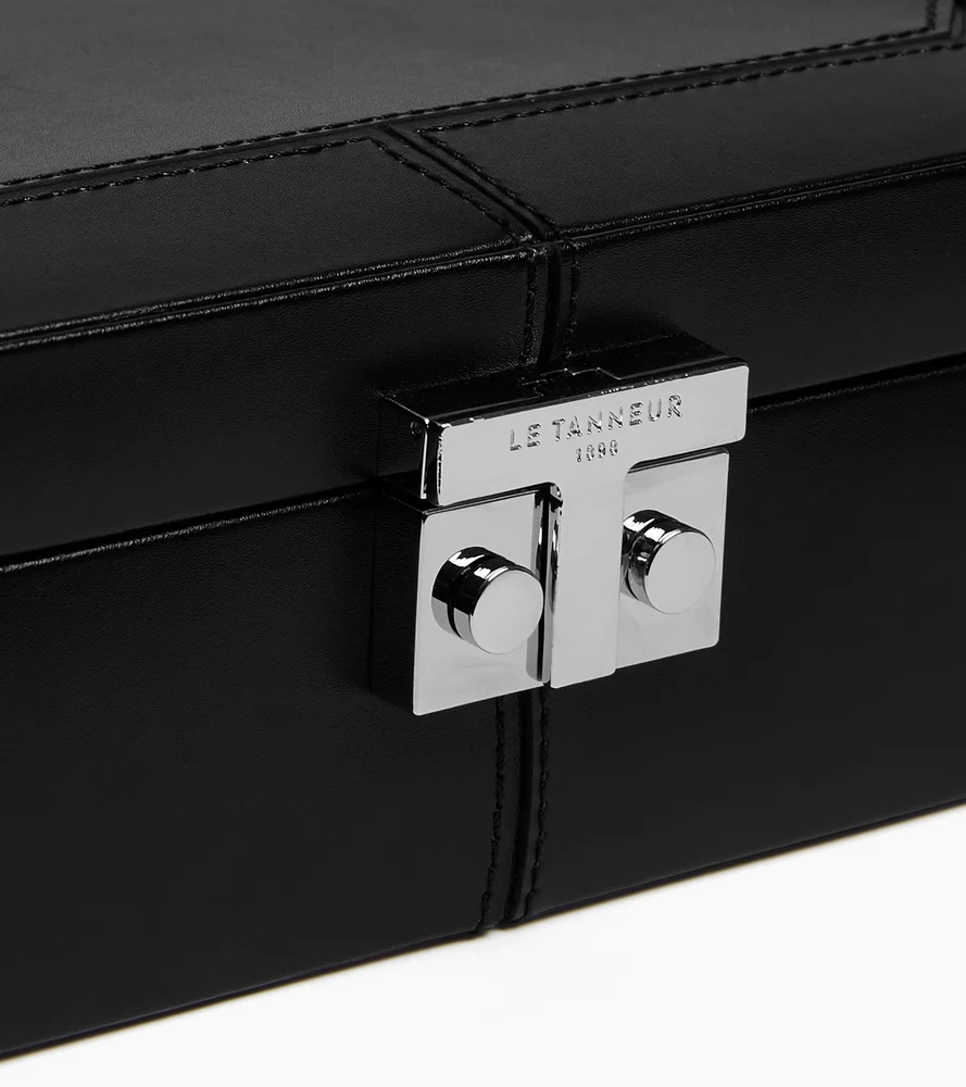 Coffret 8 montres fermoir T en cuir - Image 3