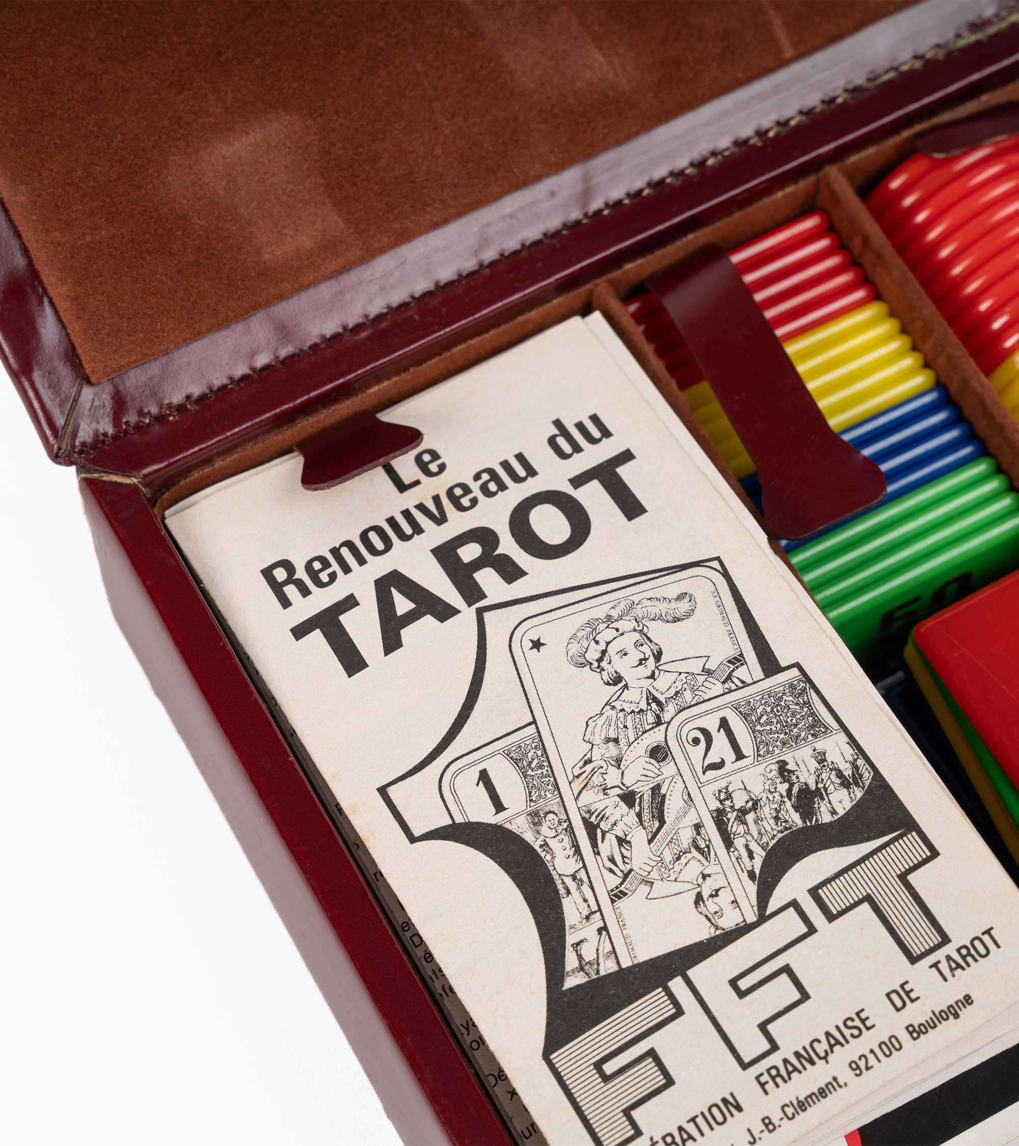 Coffret jeux de cartes petit modèle en cuir - Image 4