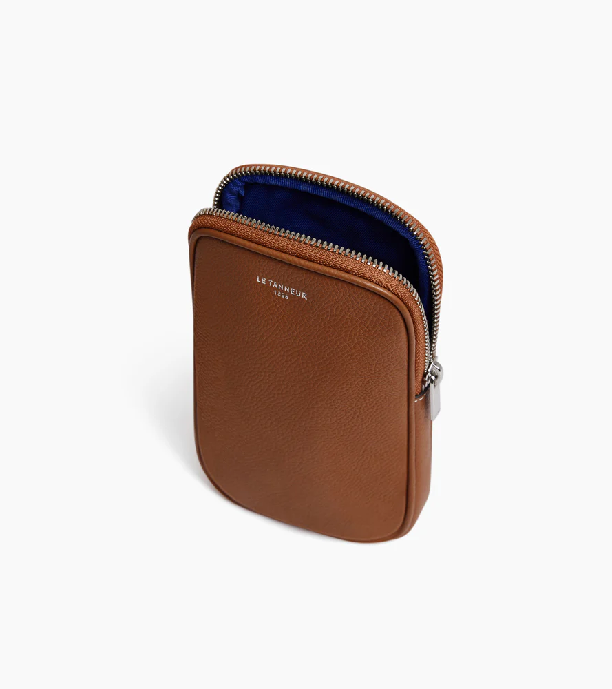Etui téléphone en cuir grainé - Image 3