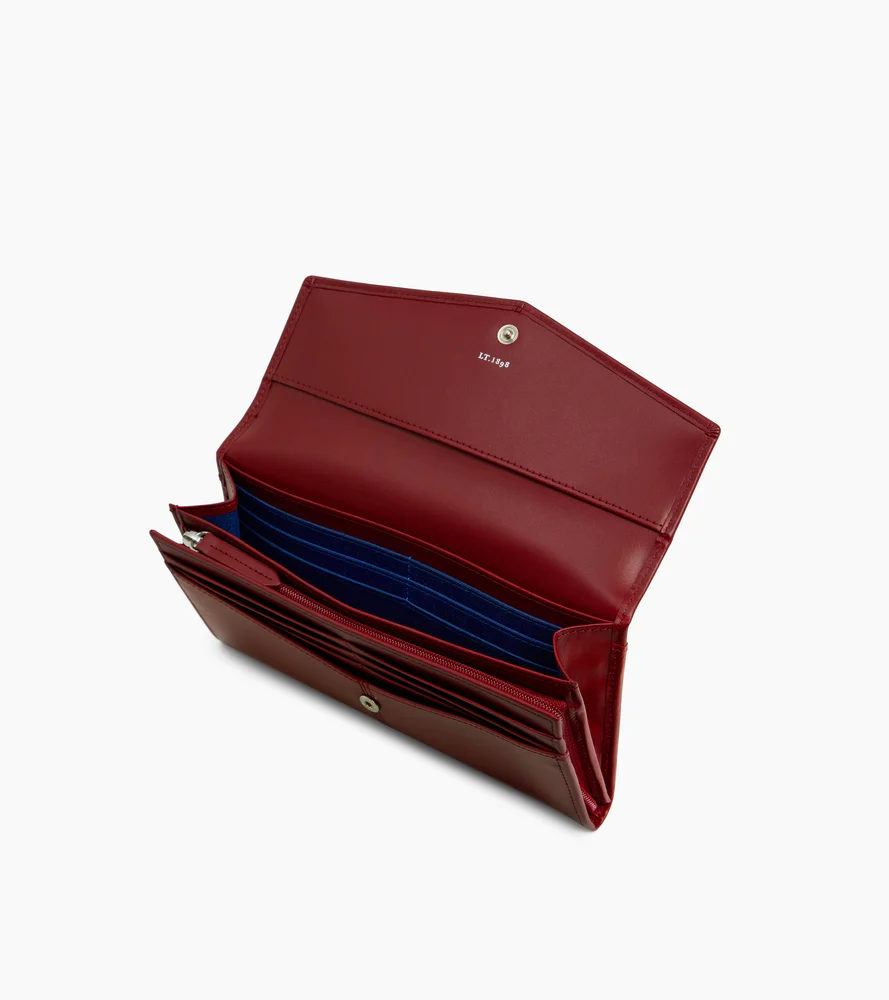 Grand portefeuille Charlotte en cuir lisse - Image 3