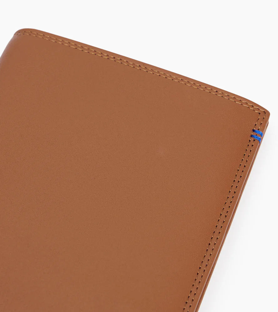 Grand portefeuille vertical zippé Martin en cuir lisse - Image 2