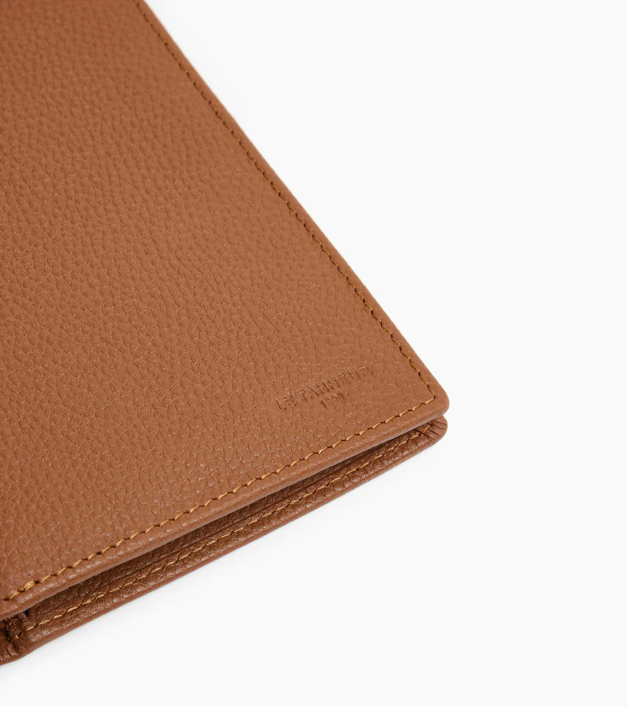 Grand portefeuille zippé Charles en cuir grainé - Image 2