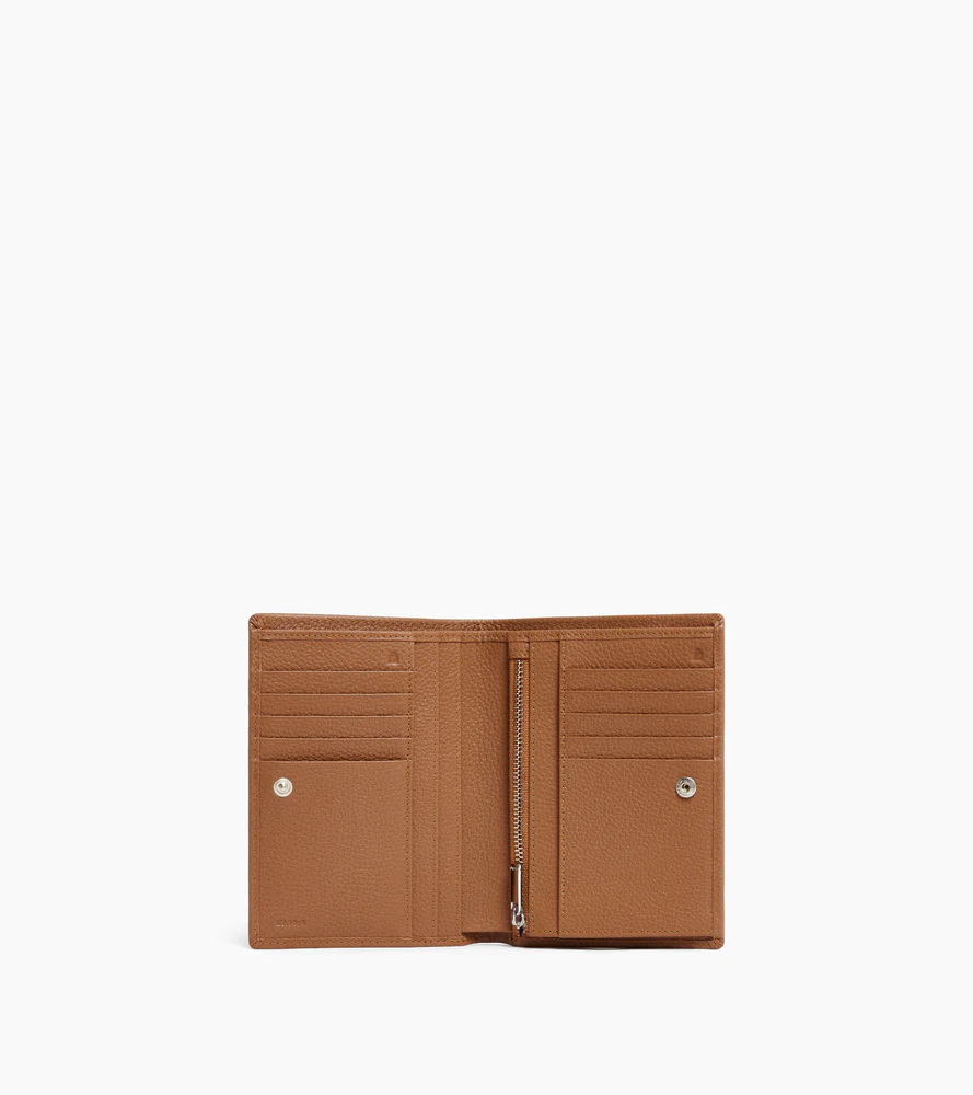 Grand portefeuille zippé Charles en cuir grainé - Image 3