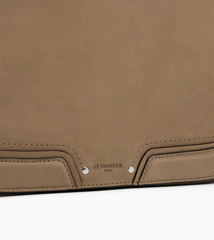 Grand sac bandoulière Ella en cuir lisse et nubuck - Image 3