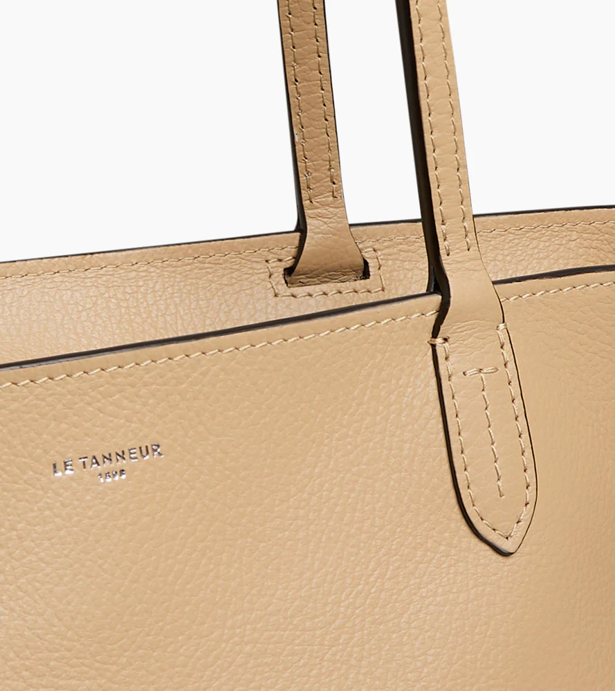 Grand sac cabas Louise en cuir grainé - Image 3