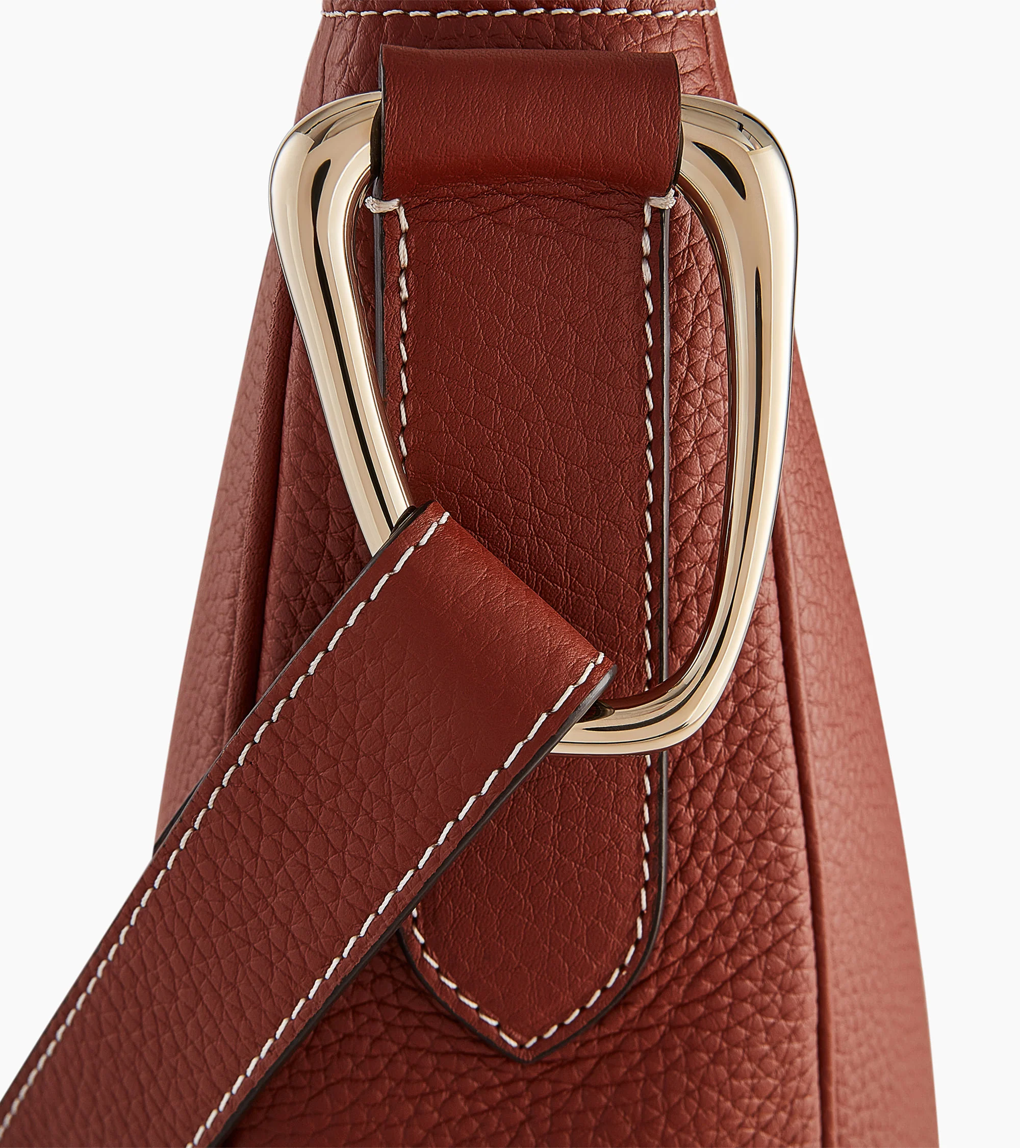 Grand sac hobo Madeleine en cuir de taurillon grainé - Image 3