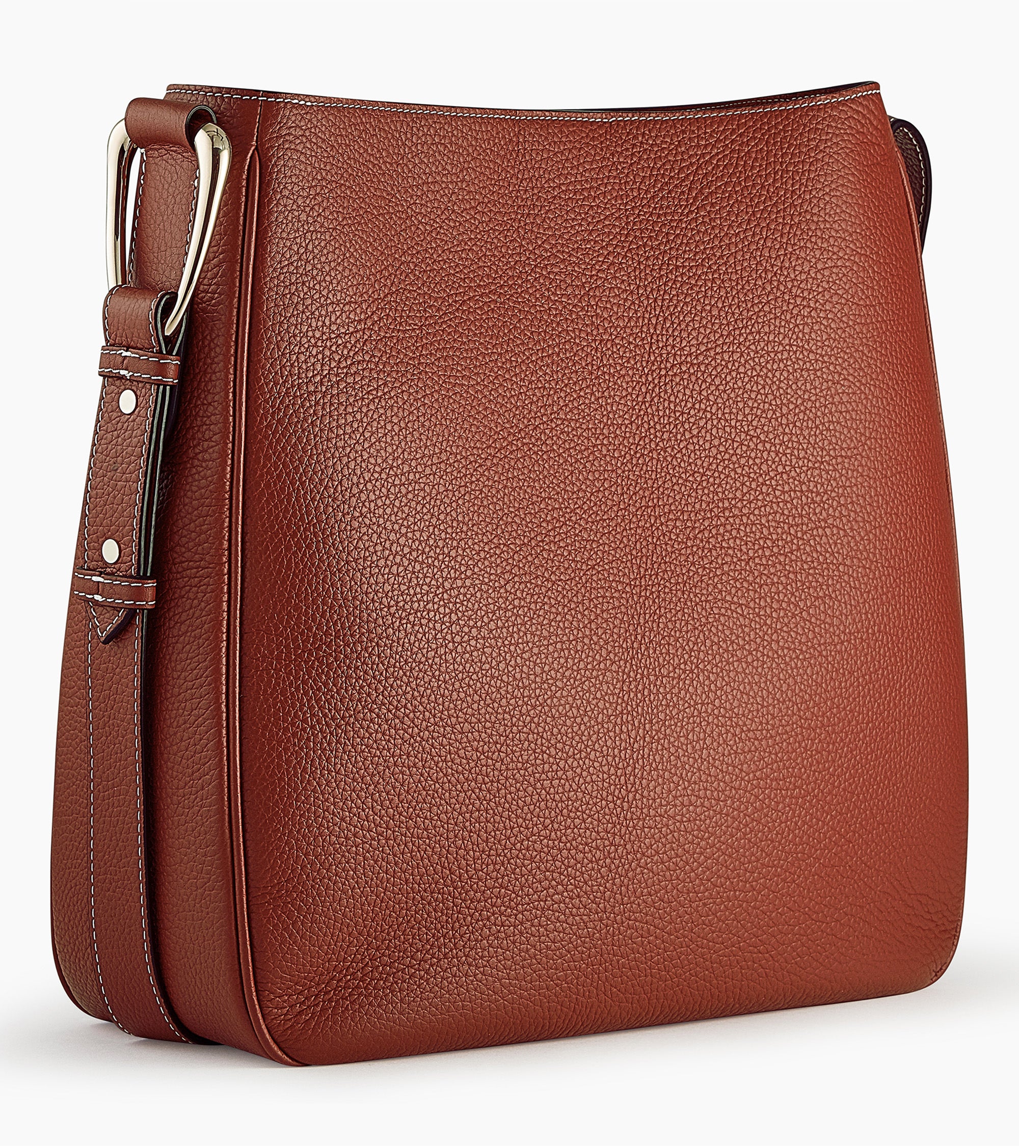 Grand sac hobo Madeleine en cuir de taurillon grainé - Image 6