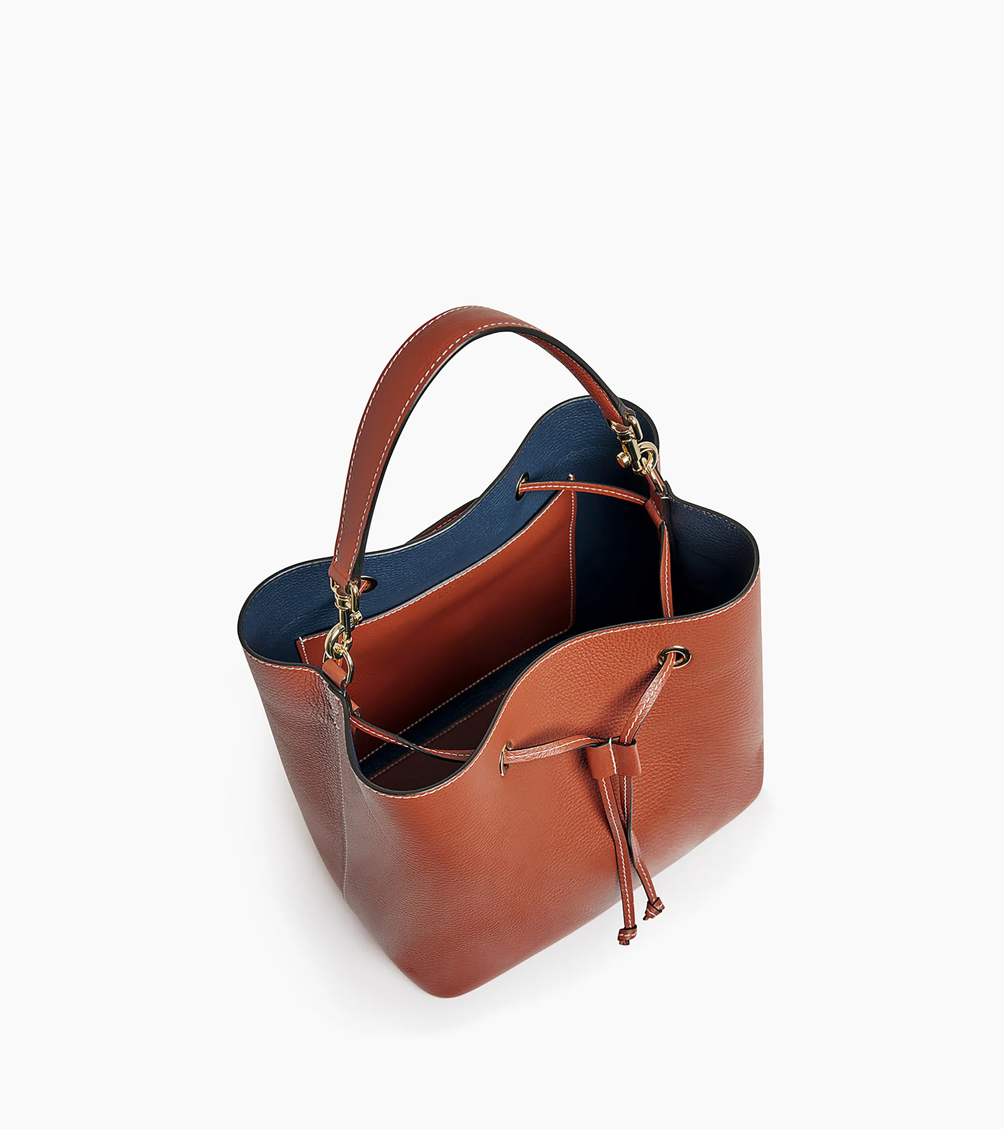 Grand sac seau Louise en cuir grainé - Image 4