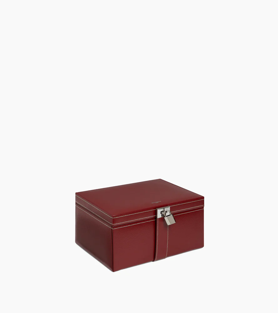 Grande boîte à bijoux en cuir - Image 5