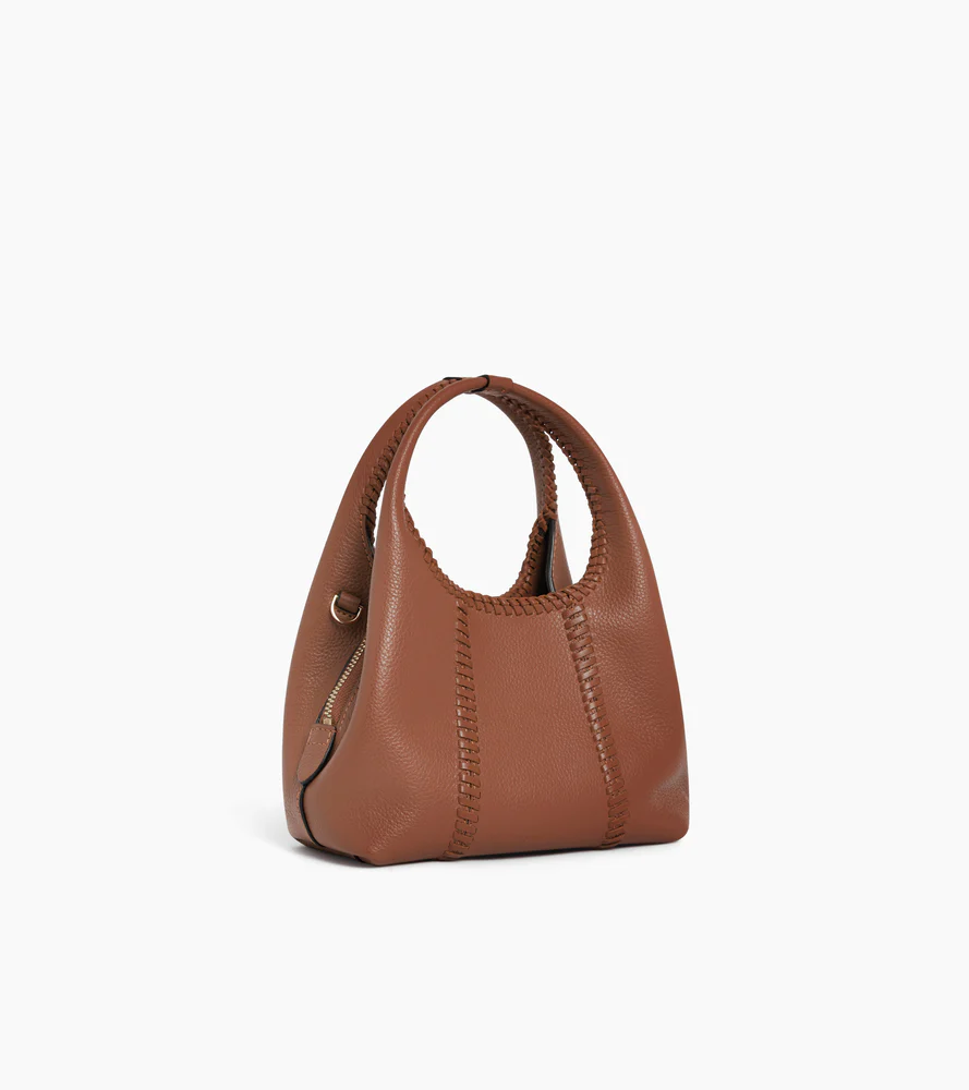 Mini sac à main Juliette en cuir grainé avec surpiqûres - Image 4