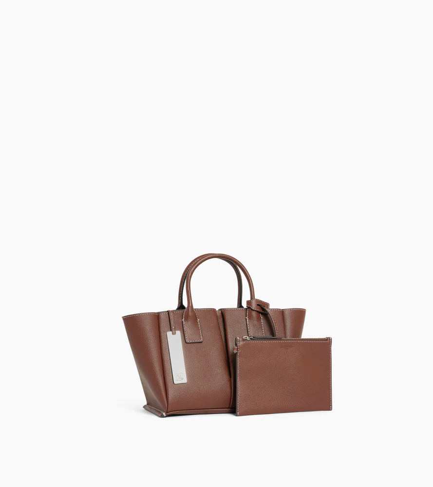 Petit sac à main Elena en cuir grainé - Image 4