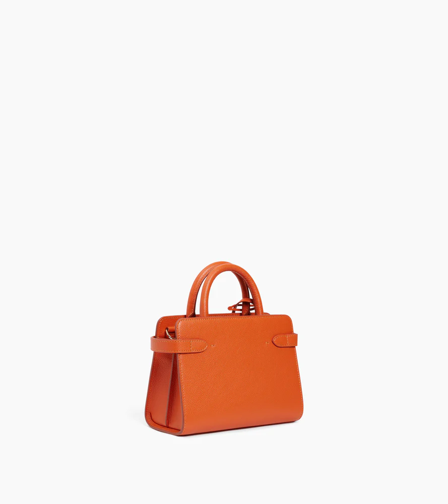 Petit sac à main Emilie en cuir grainé - Image 5