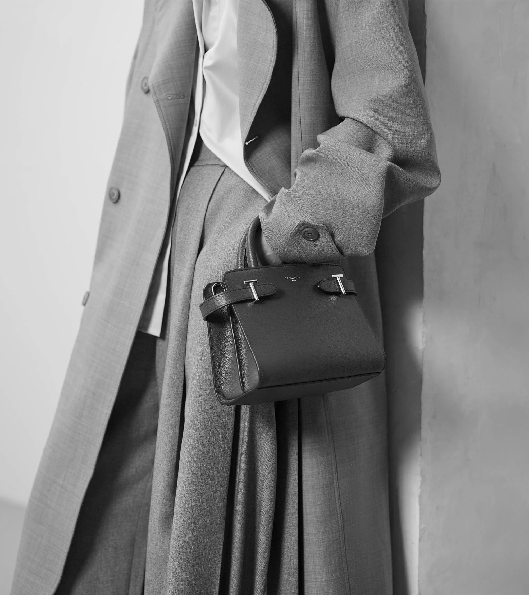 Petit sac à main Emilie en cuir grainé - Image 2