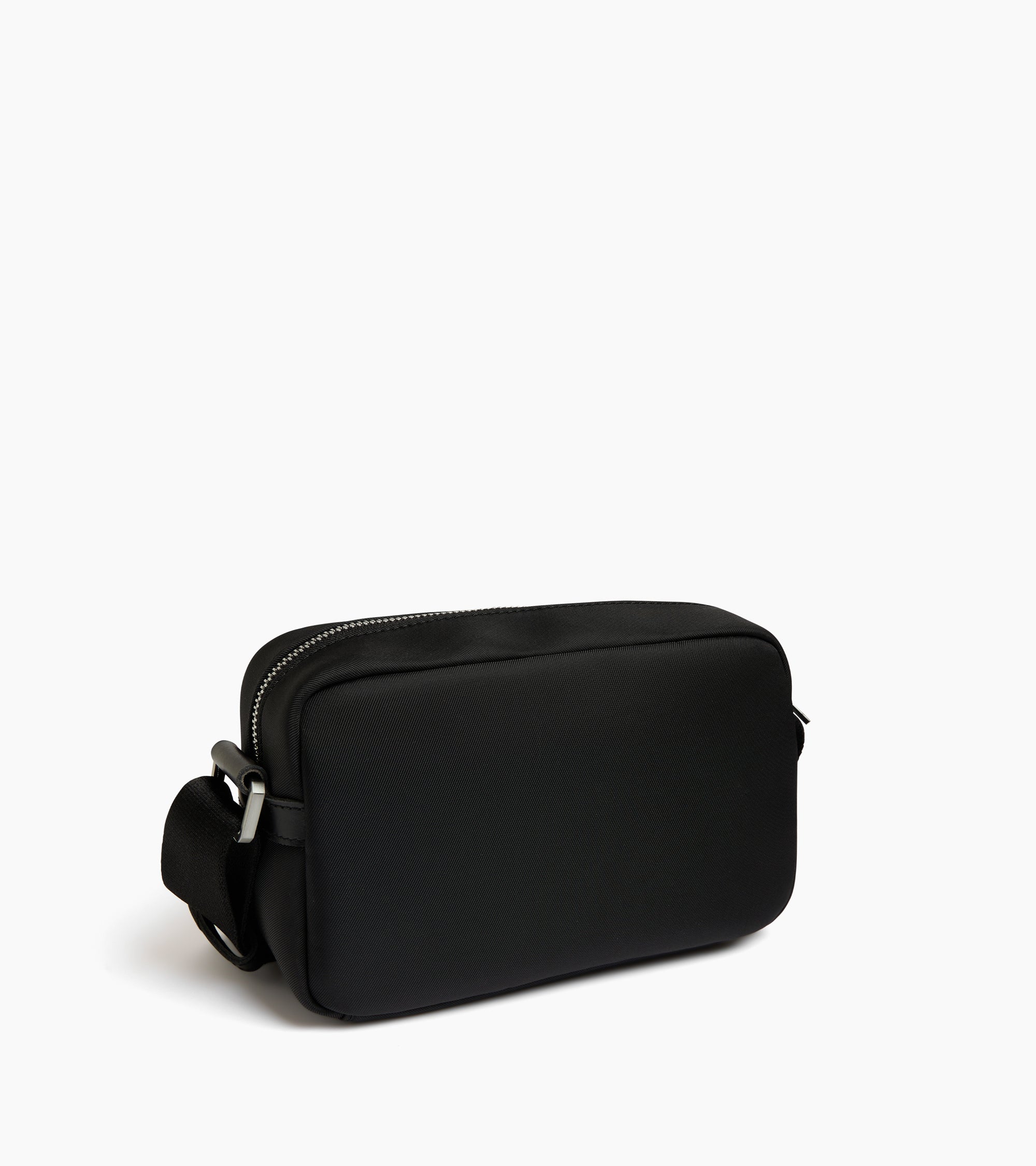 Petit sac bandoulière Basile en toile nylon et cuir lisse - Image 5