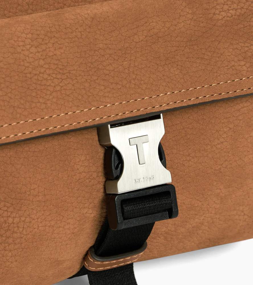 Petit sac bandoulière Maurice en cuir nubuck grainé - Image 3
