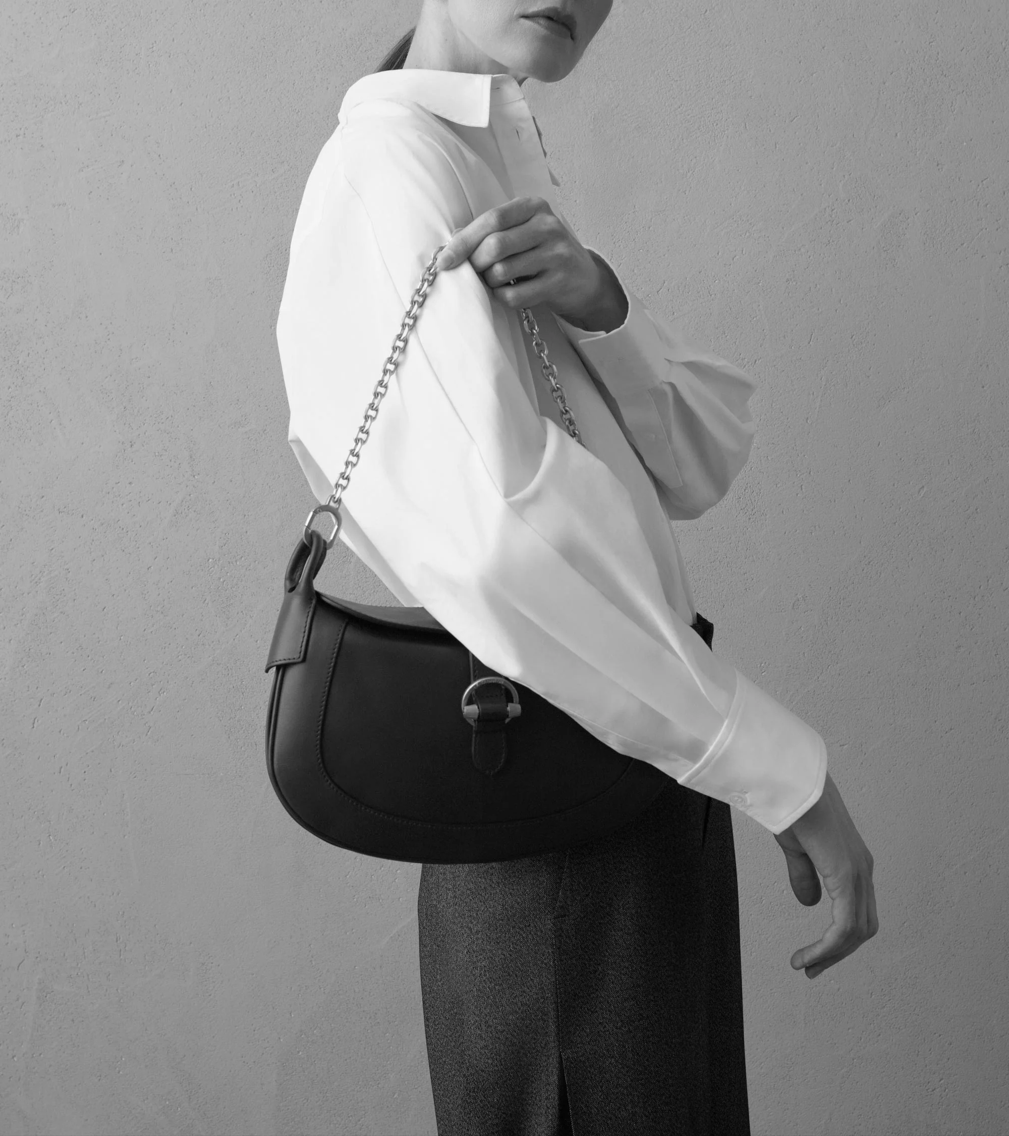 Petit sac bandoulière Pia en cuir lisse - Image 2