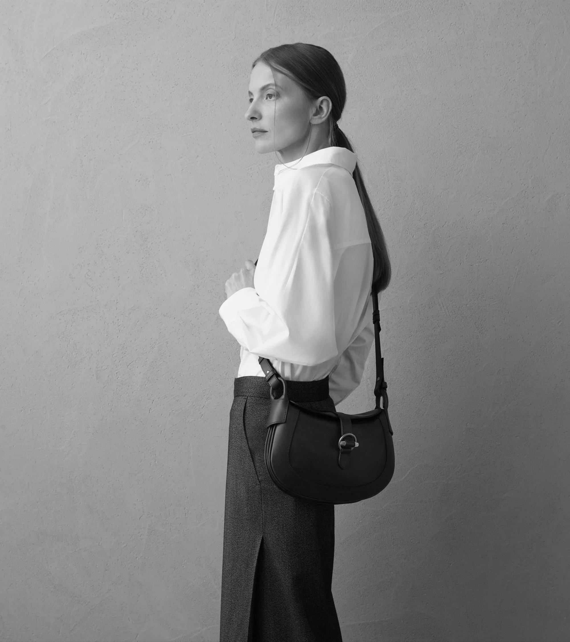 Petit sac bandoulière Pia en cuir lisse - Image 8