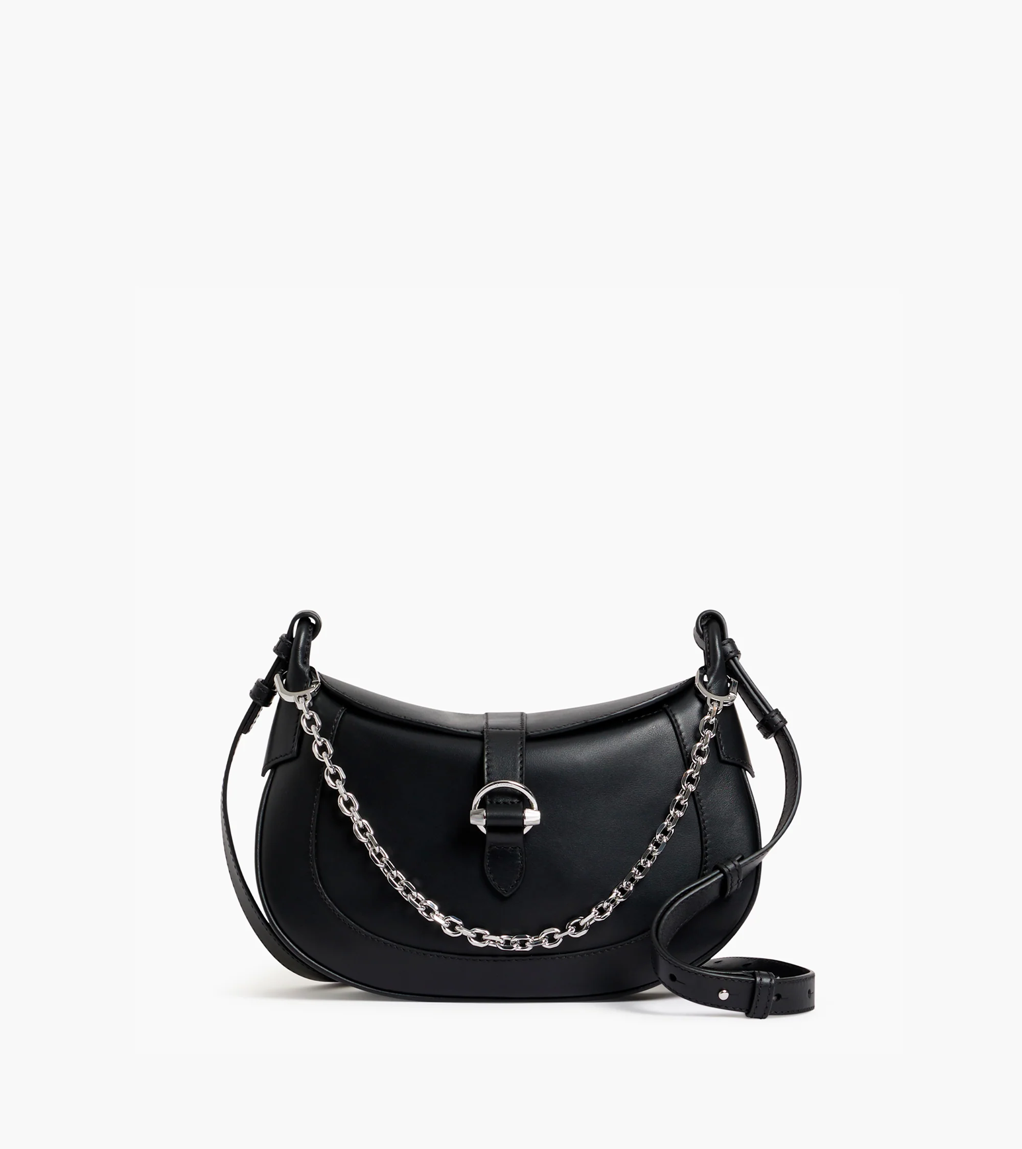 Petit sac bandoulière Pia en cuir lisse - Image 7