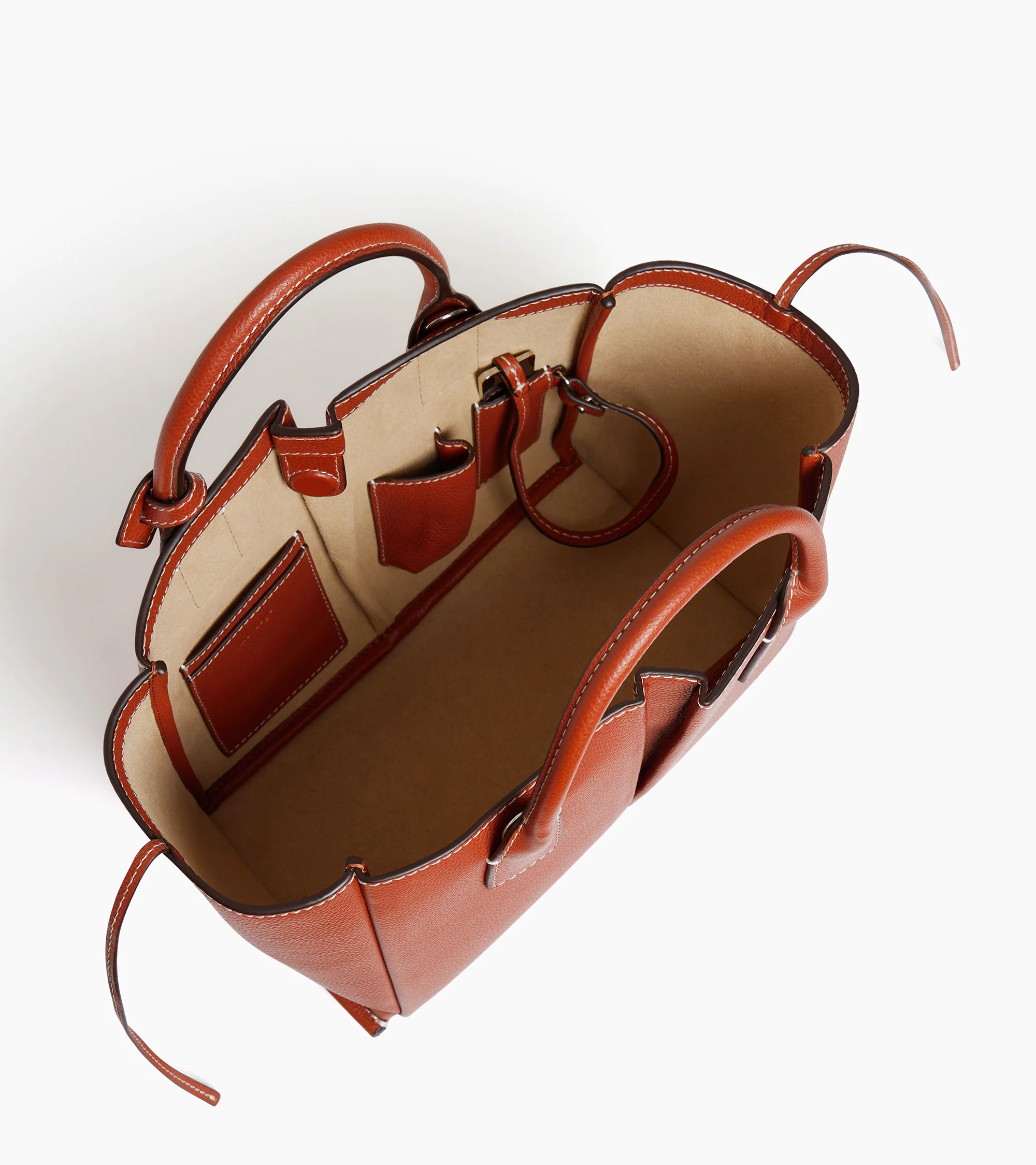 Petit sac à main Elena en cuir grainé - Image 4
