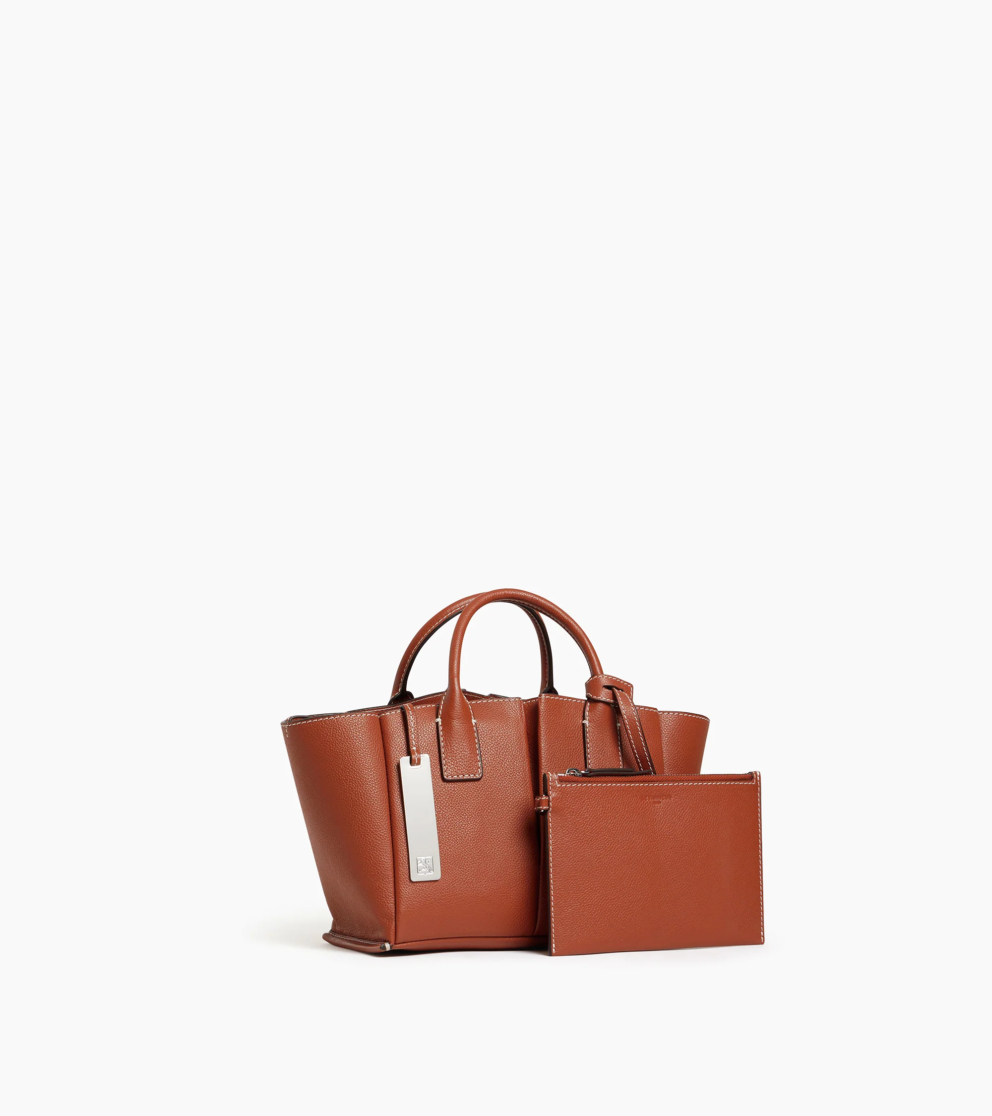 Petit sac à main Elena en cuir grainé - Image 5