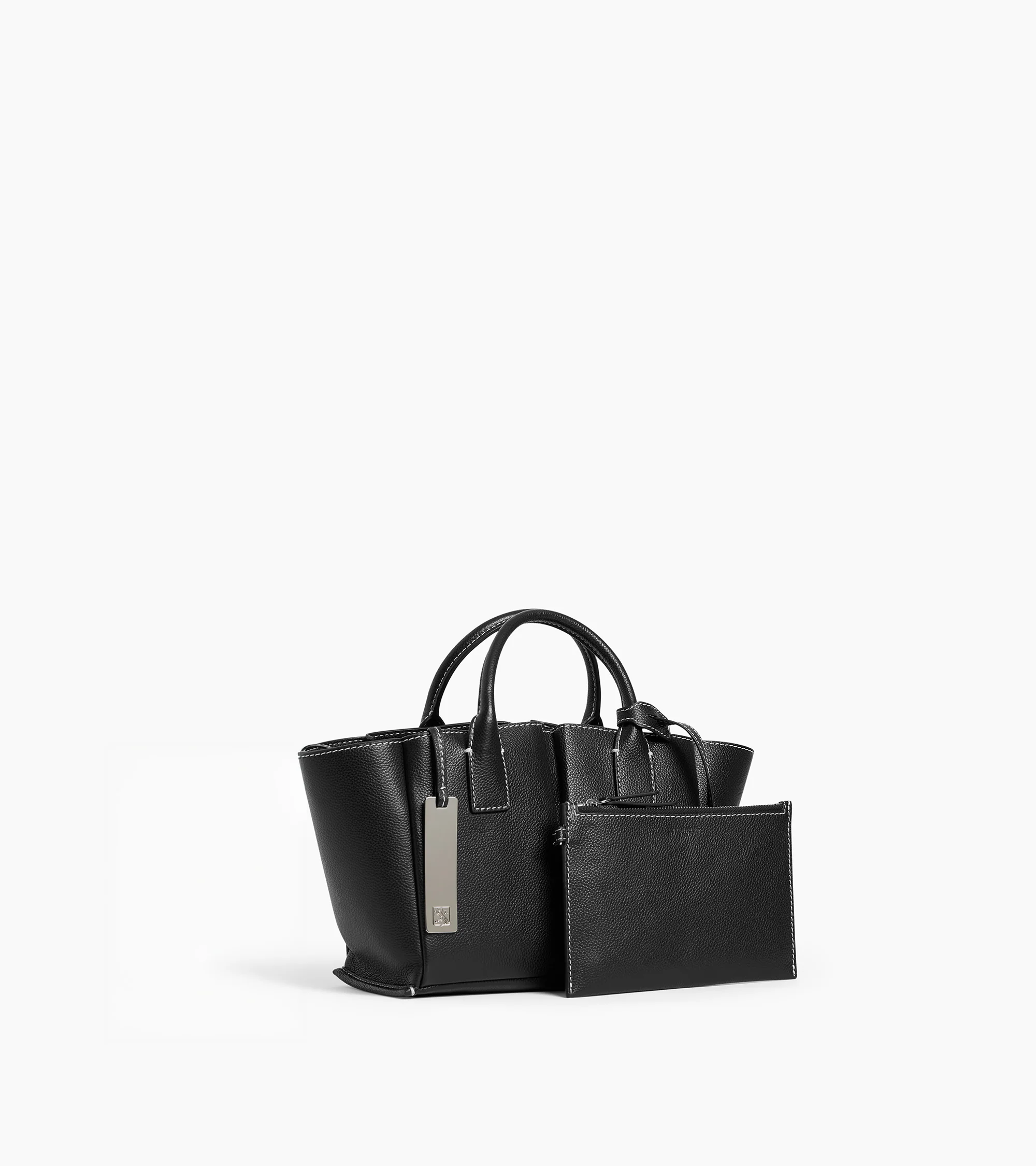 Petit sac à main Elena en cuir grainé - Image 5