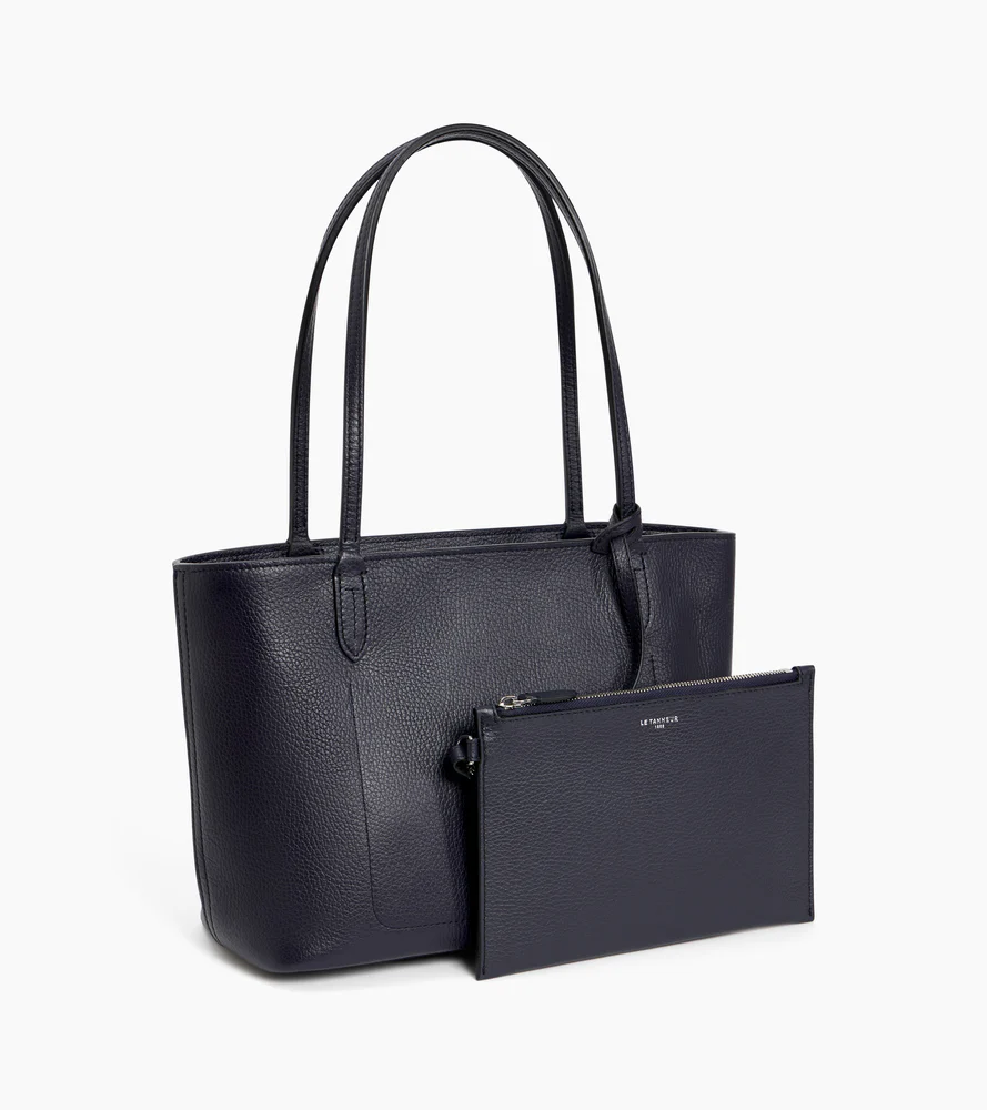 Petit sac cabas Louise en cuir grainé - Image 5