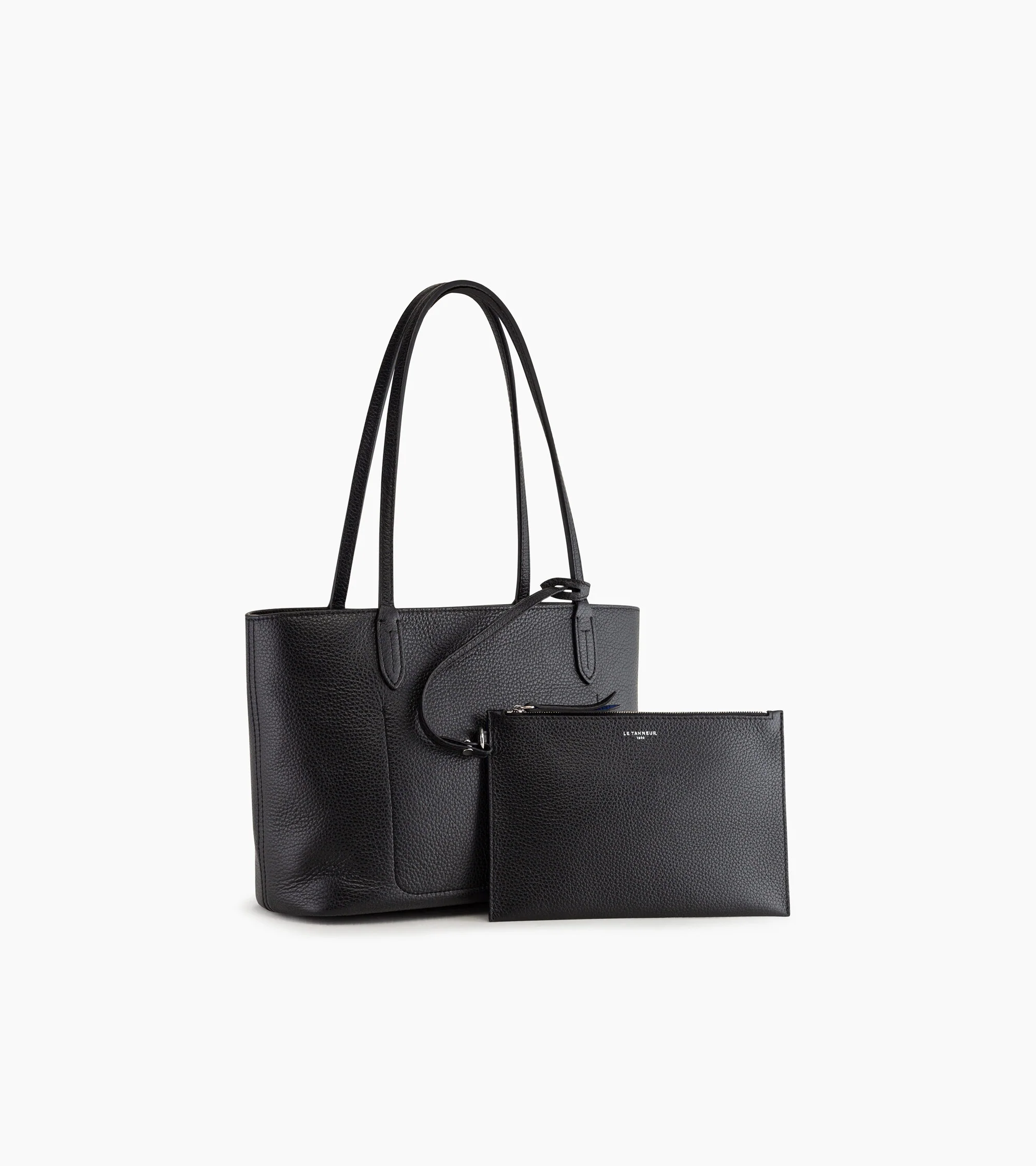 Petit sac cabas Louise en cuir grainé - Image 4