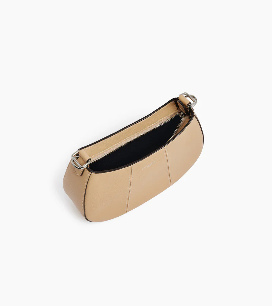 Petit sac demi-lune Juliette en cuir grainé - Image 4