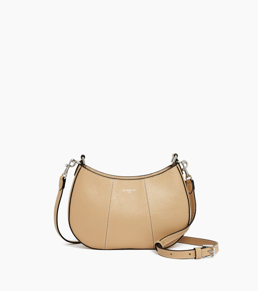 Petit sac demi-lune Juliette en cuir grainé - Image 6
