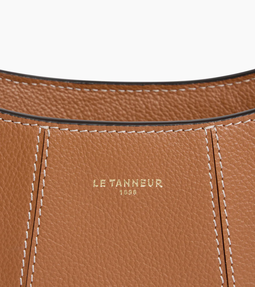 Petit sac demi-lune Juliette en cuir grainé - Image 3