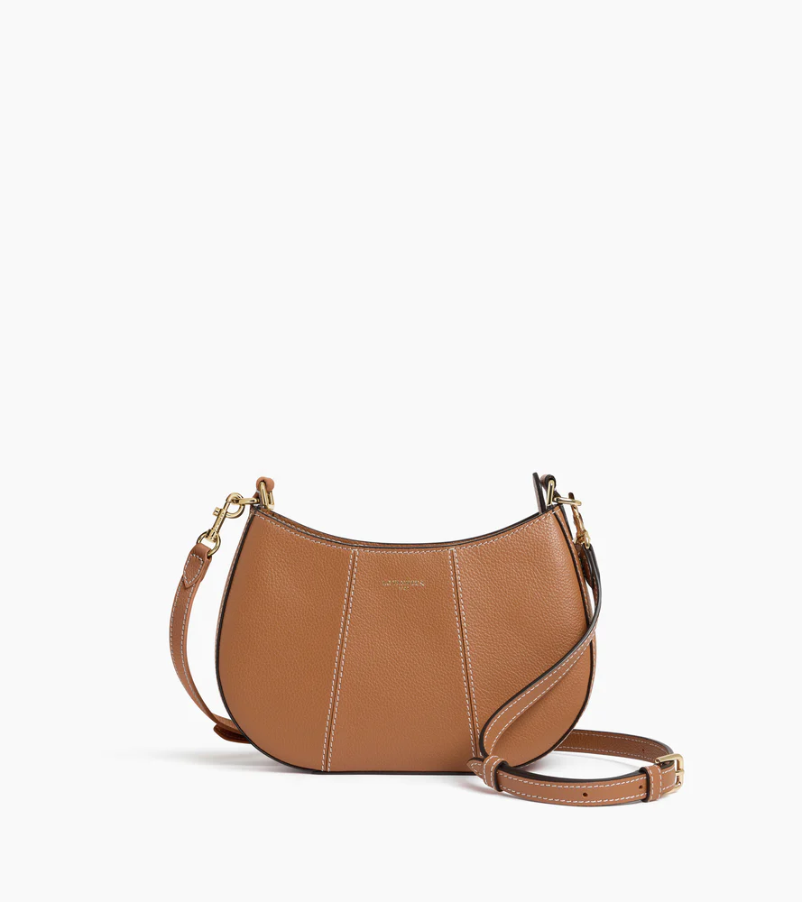 Petit sac demi-lune Juliette en cuir grainé - Image 6