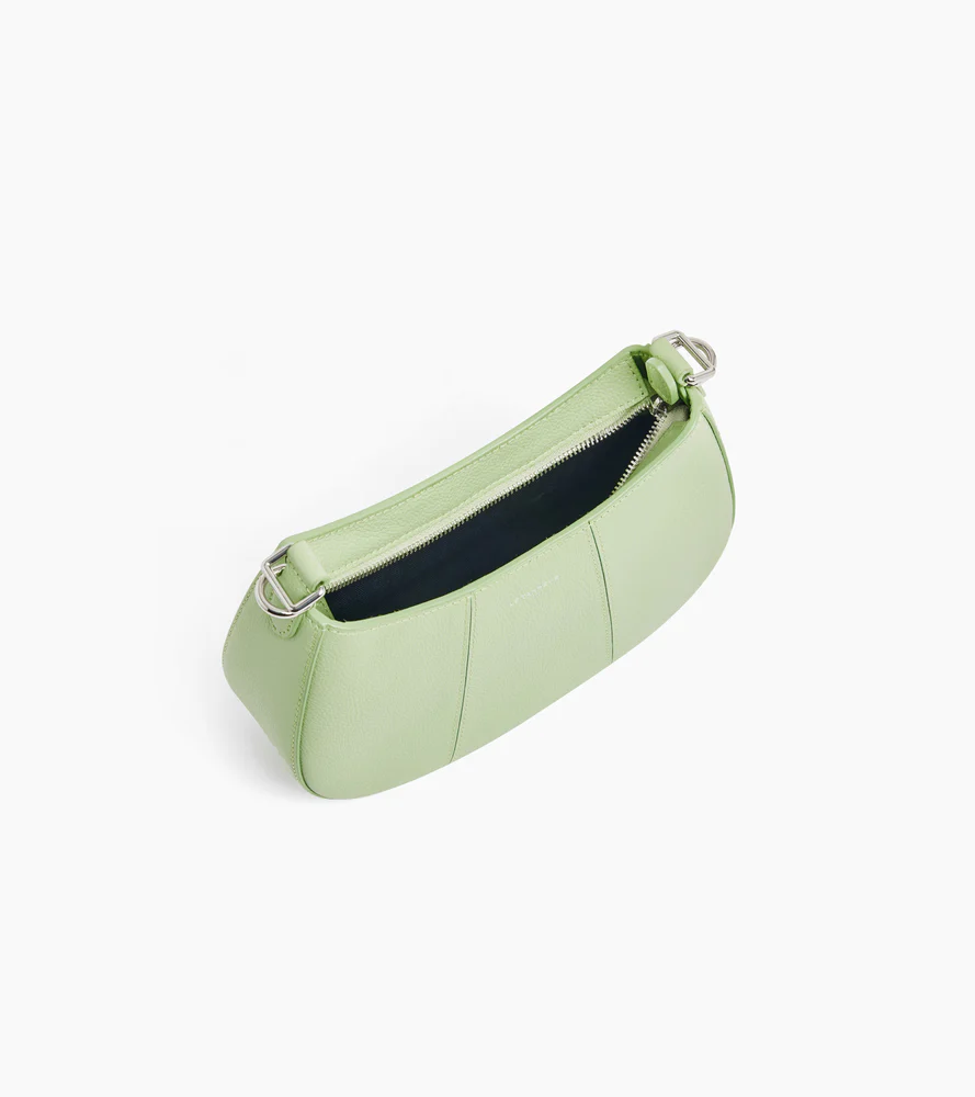 Petit sac demi-lune Juliette en cuir grainé - Image 4