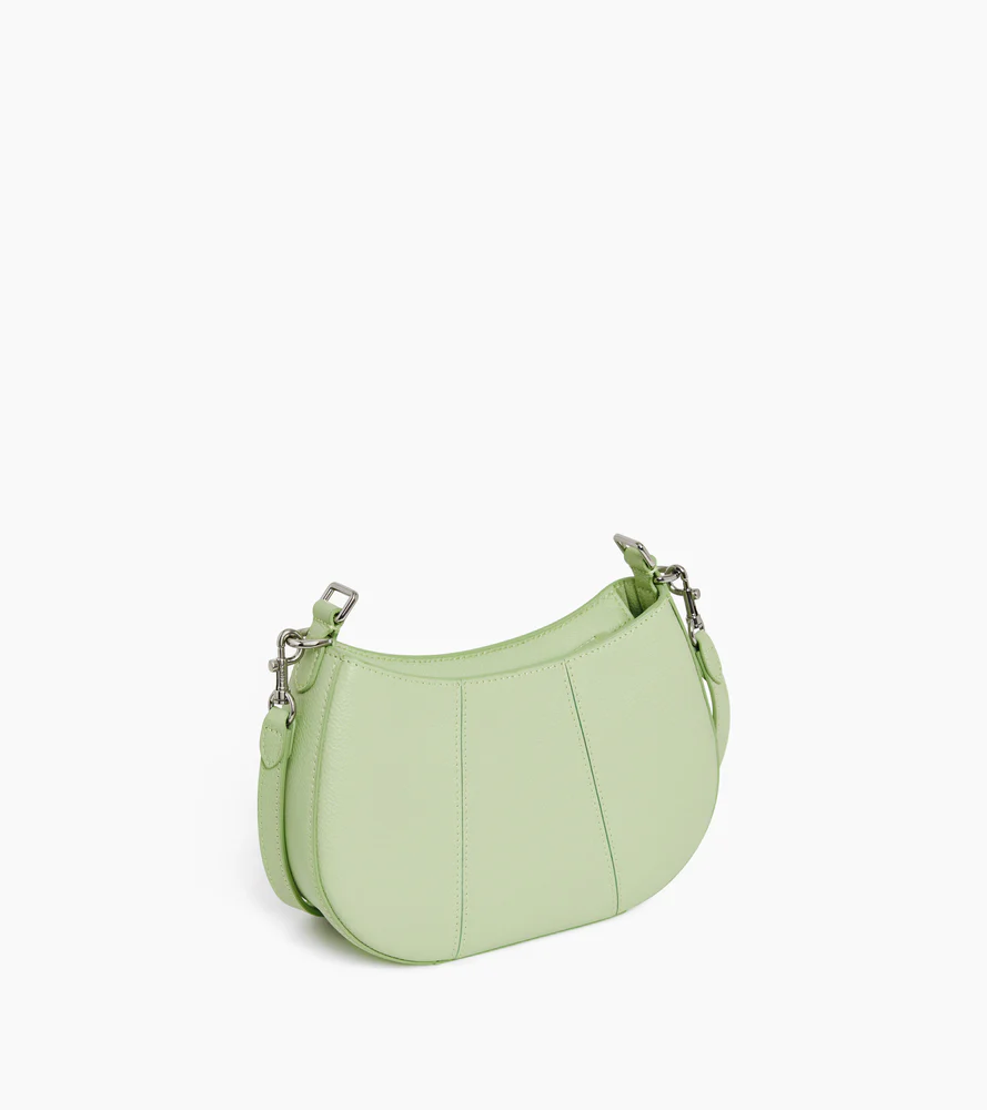 Petit sac demi-lune Juliette en cuir grainé - Image 5