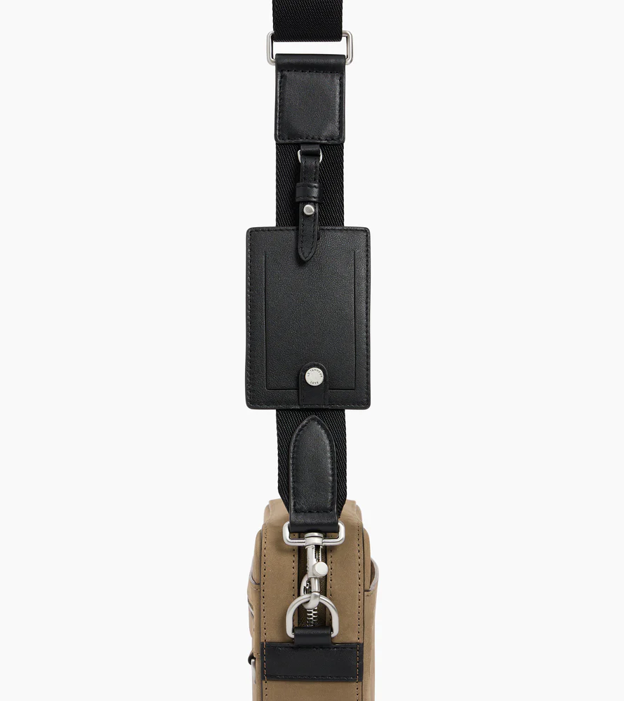 Petite sacoche Emile en cuir lisse et nubuck - Image 3