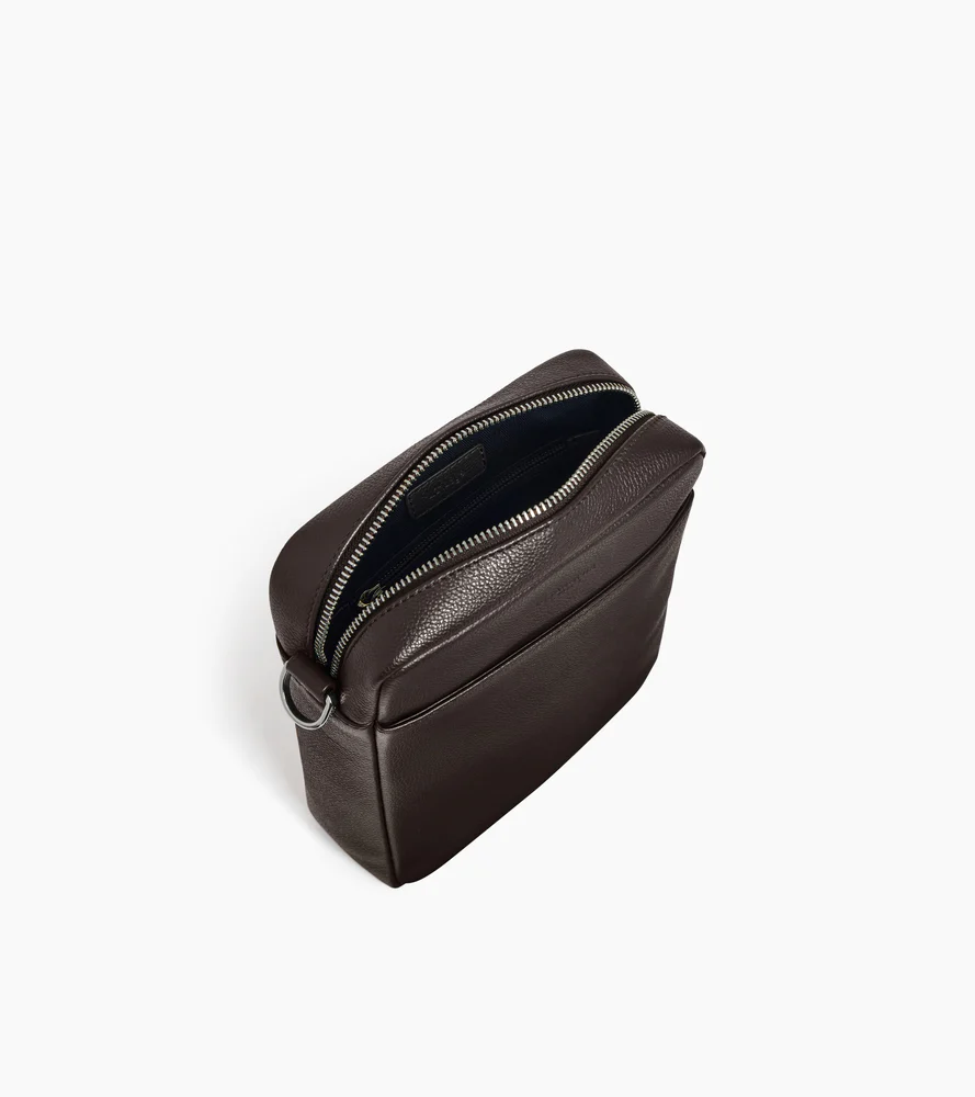 Petite sacoche zippée Marceau en cuir grainé - Image 3