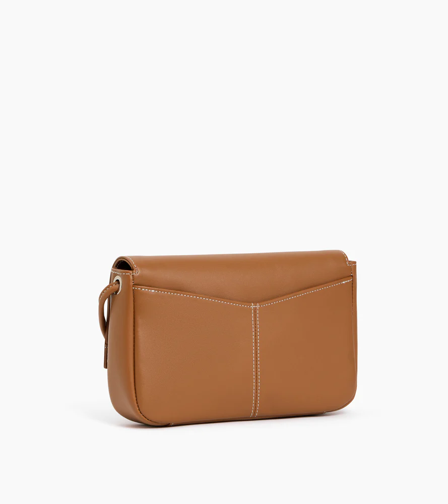 Sac pochette avec bandoulière amovible Charlotte en cuir lisse - Image 5