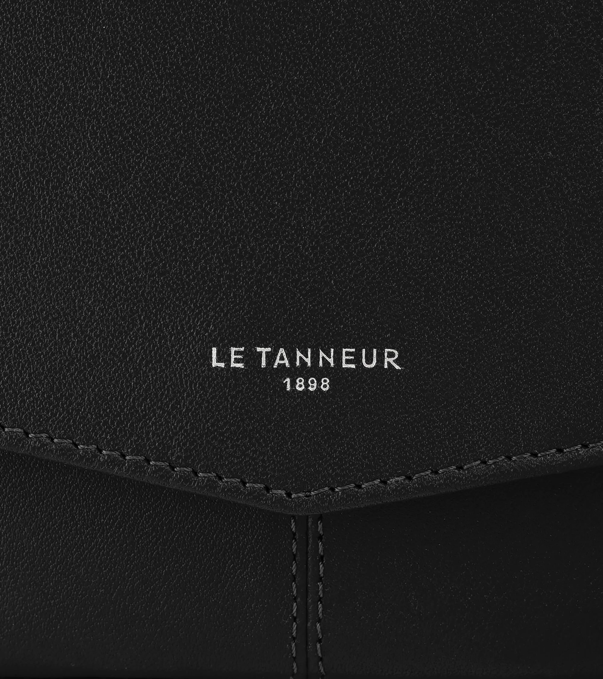 Sac pochette avec bandoulière amovible Charlotte en cuir lisse - Image 3
