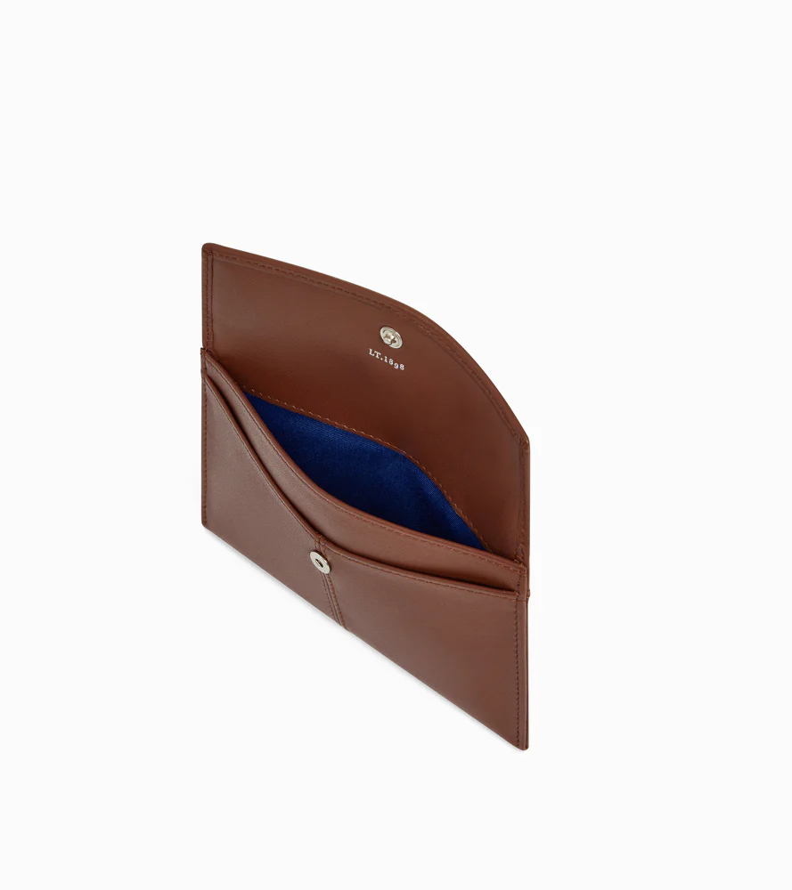 Pochette enveloppe moyen modèle Charlotte en cuir lisse - Image 3