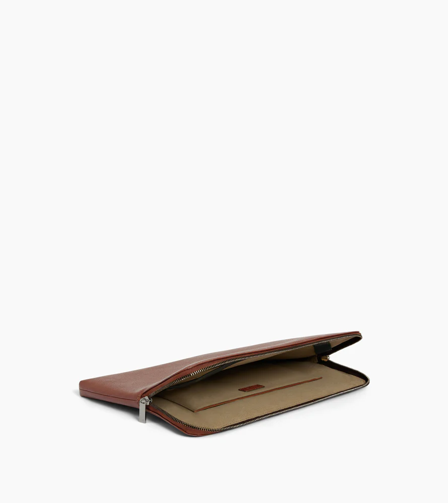 Pochette ordinateur 14" en cuir grainé - Image 3