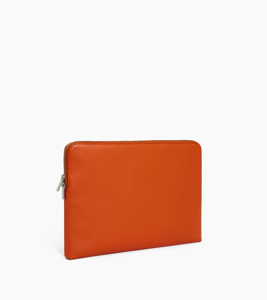 Pochette ordinateur 14" en cuir grainé - Image 4