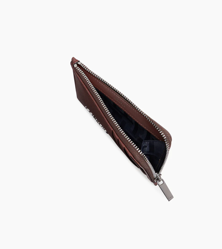 Porte carte large zippé Emile en cuir signature T - Image 3