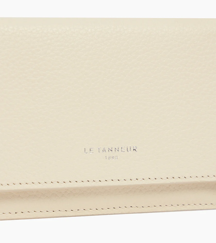 Porte cartes à rabat Emilie en cuir grainé - Image 2