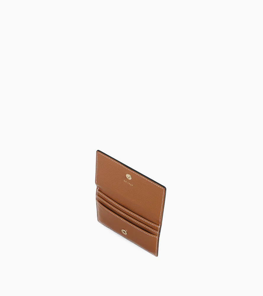 Porte cartes à rabat Emilie en cuir grainé - Image 3