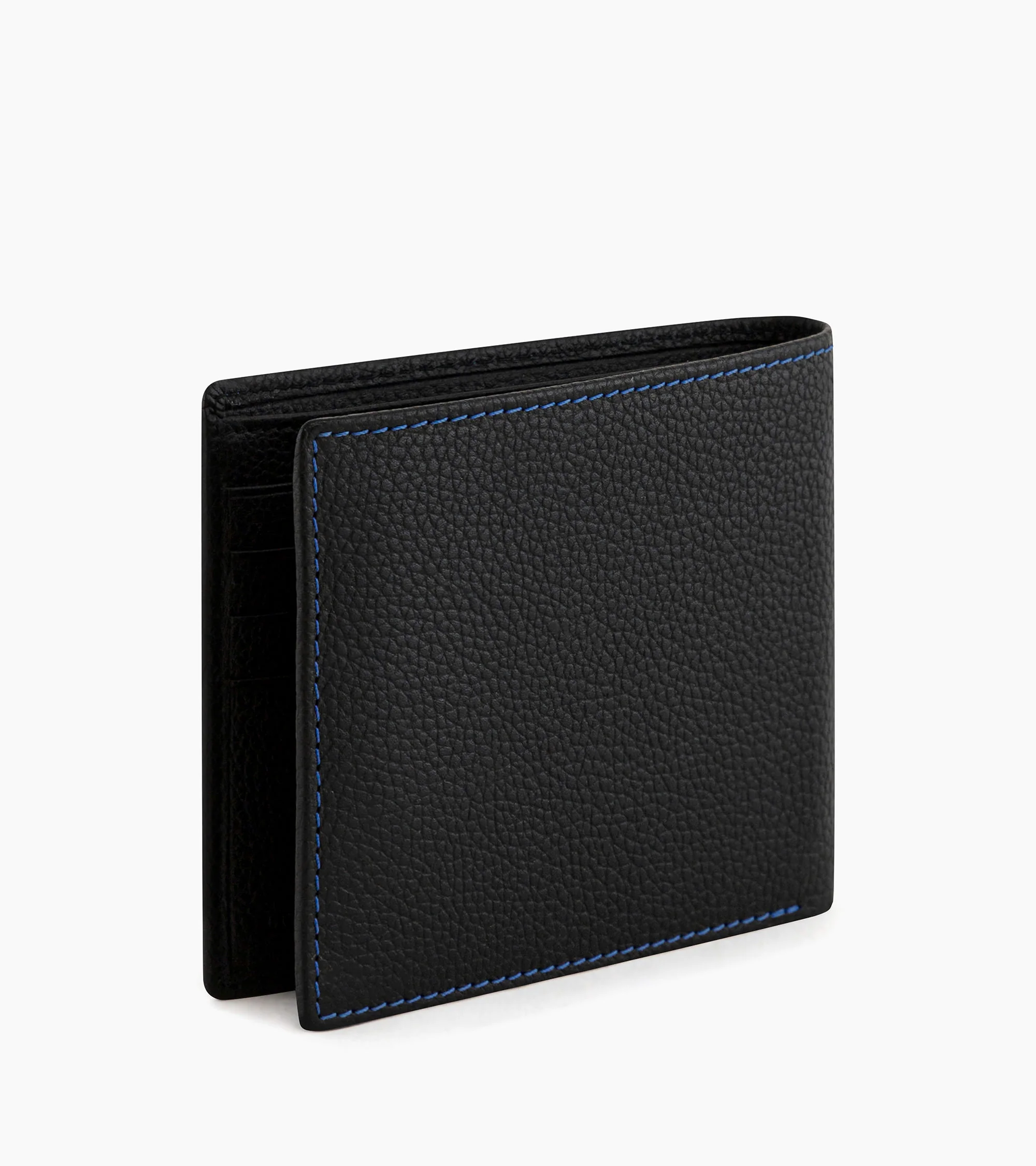 Porte cartes avec poche billets Charles en cuir grainé - Image 4