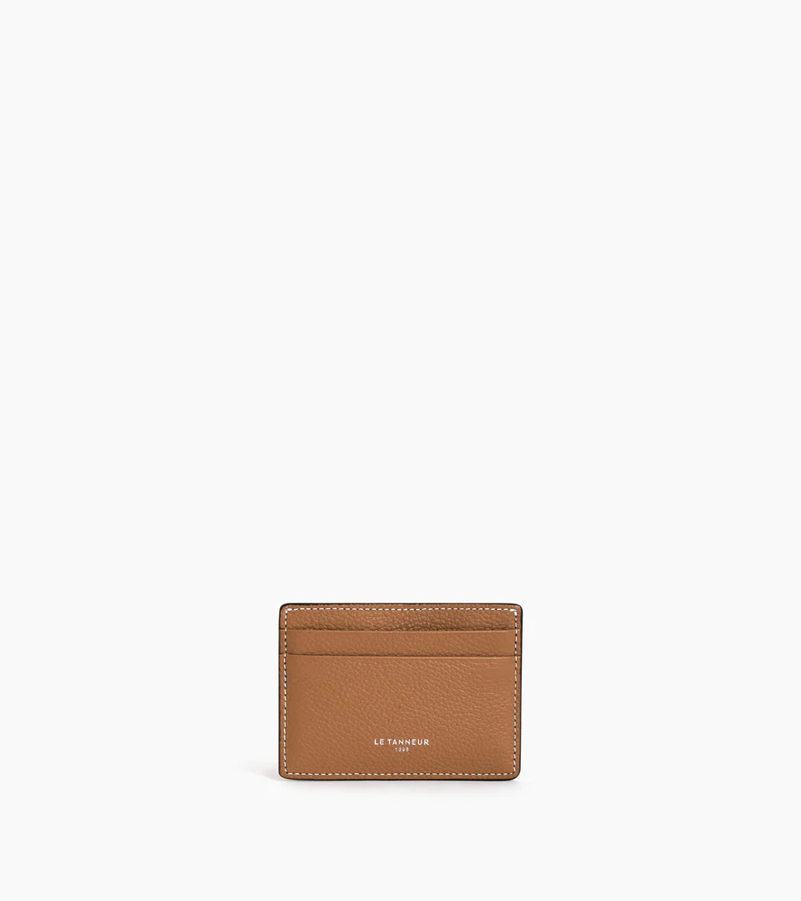 Porte cartes Emile en cuir grainé