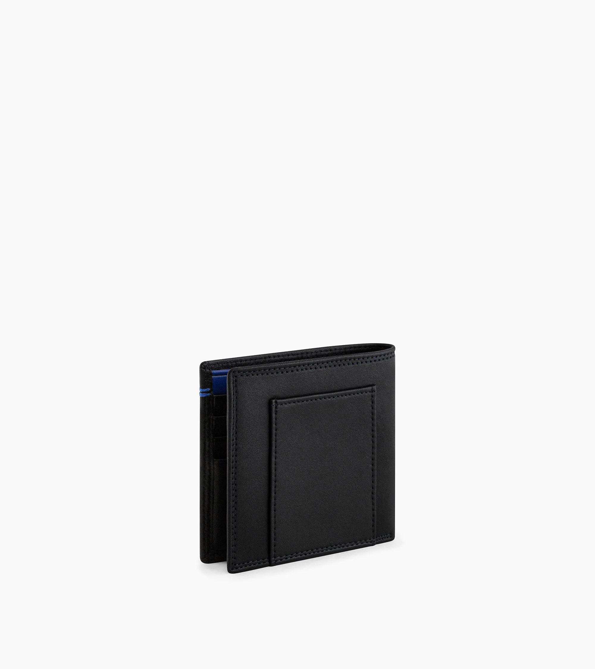 Porte cartes horizontal moyen modèle avec poche billets Martin en cuir lisse - Image 3