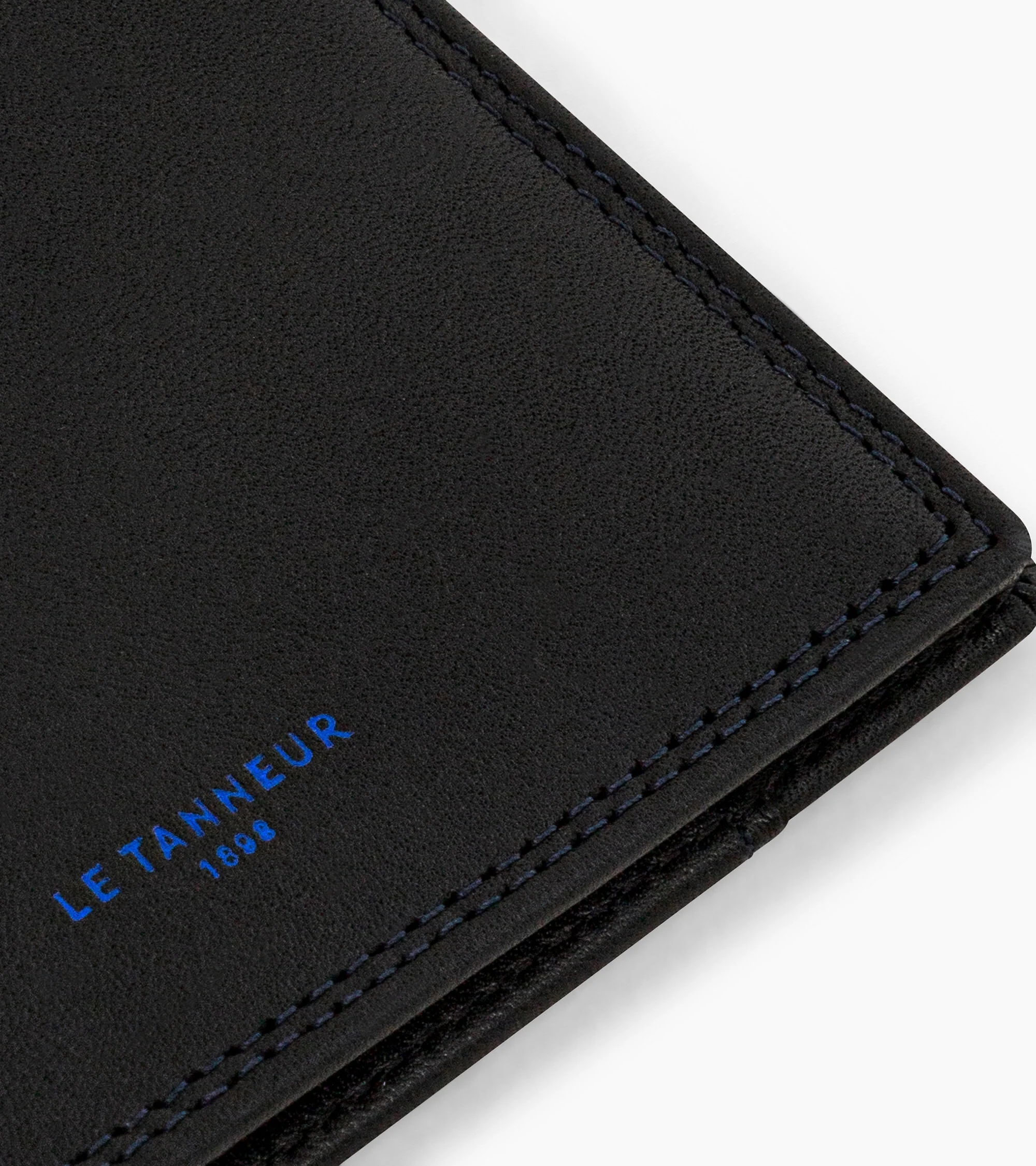 Porte cartes horizontal moyen modèle avec poche billets Martin en cuir lisse - Image 4
