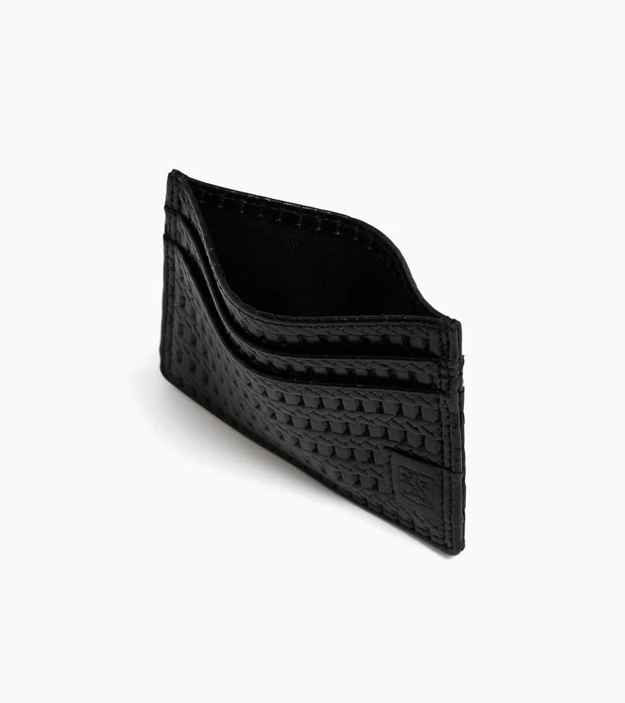 Porte cartes Martin en cuir embossé et cuir lisse - Image 3