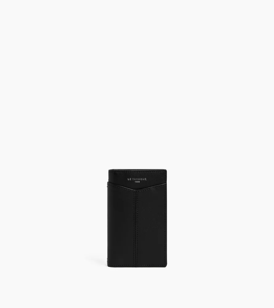 Porte cartes vertical Charlotte en cuir lisse